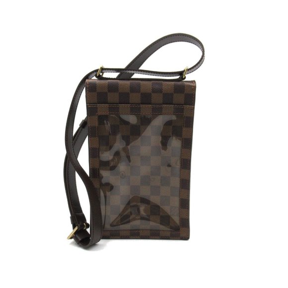 LOUIS VUITTON Portobello Shoulder Bag Damier Ebene Canvas Used Unisex LV - Picture 2 of 11